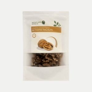 Freshly activated walnut halves in resealable pack - mild, sweet, and crunchy