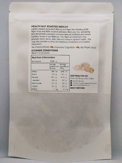 Ngali Nuts and Activated Walnut Medley 125 gram Roasted - Freshly Activated - Image 2