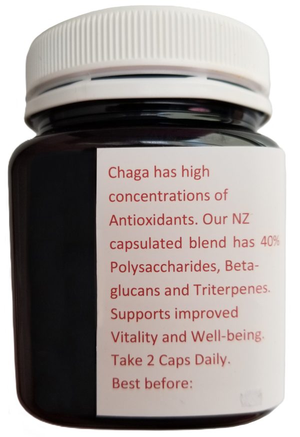 Chaga Mushroom Extract 120 Veg Capsules - Image 2