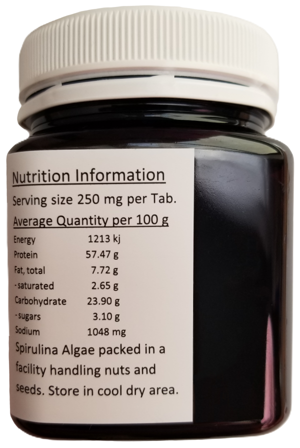 Spirulina Green Food Energy - 240 Tablets - Image 3