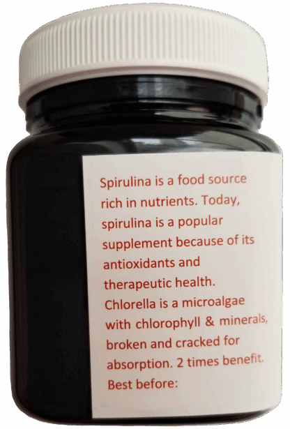 Spirulina Chlorella Mix - 120 Vegetarian Caps - Image 2