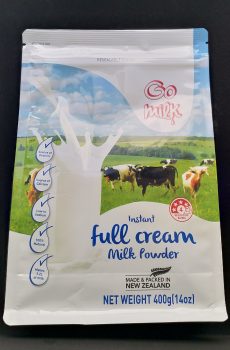 Milk Powder Full Cream Resealable 400g Makes 3.2 Litres of Whole Milk