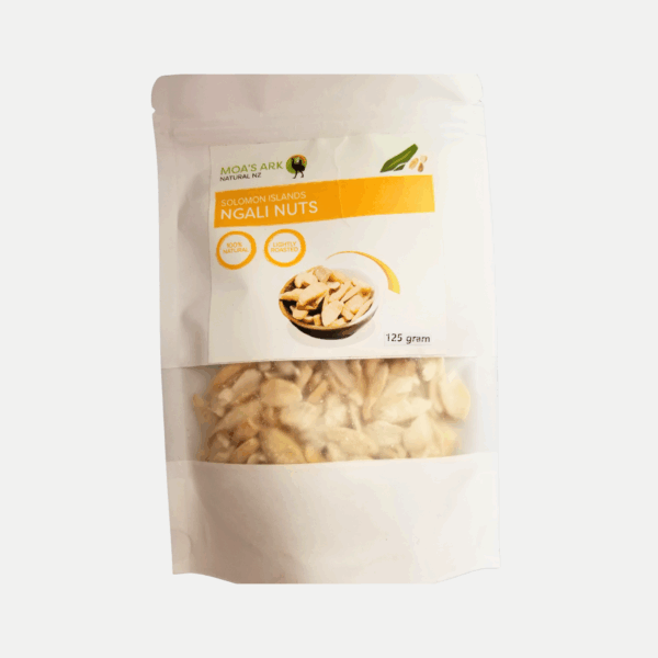 Ngali nuts in resealable pack - protein-rich superfood snack from Solomon Islands