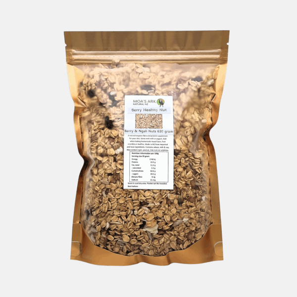 Toasted Ngali nut and berry muesli in resealable bag - protein-rich breakfast blend
