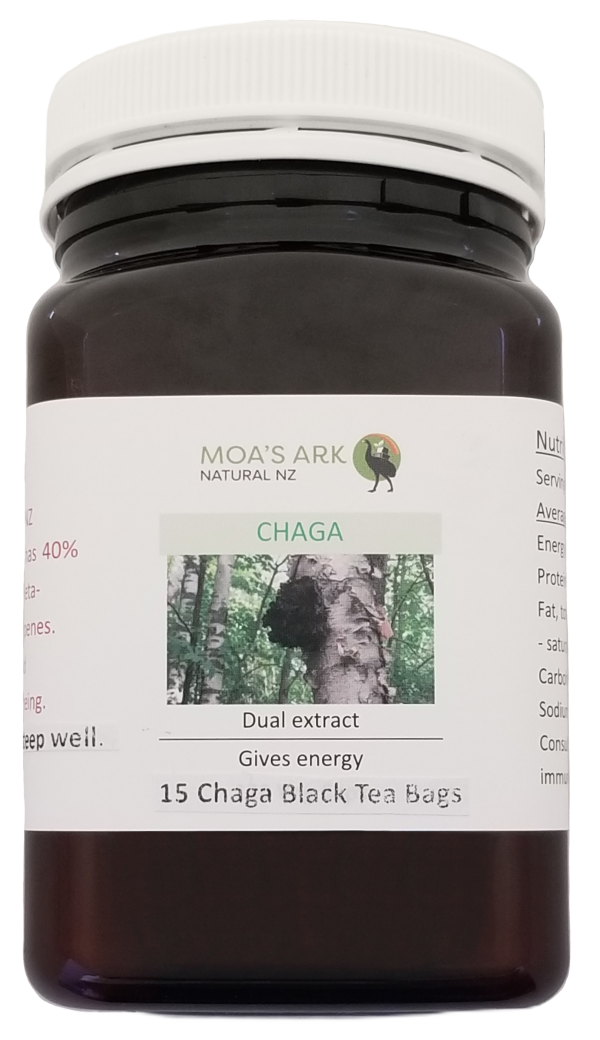 Chaga Tea blended with Black Tea and Vanilla Pod 15 Tea Bags