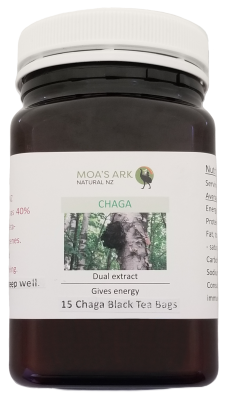 Chaga Tea blended with Black Tea and Vanilla Pod 15 Tea Bags