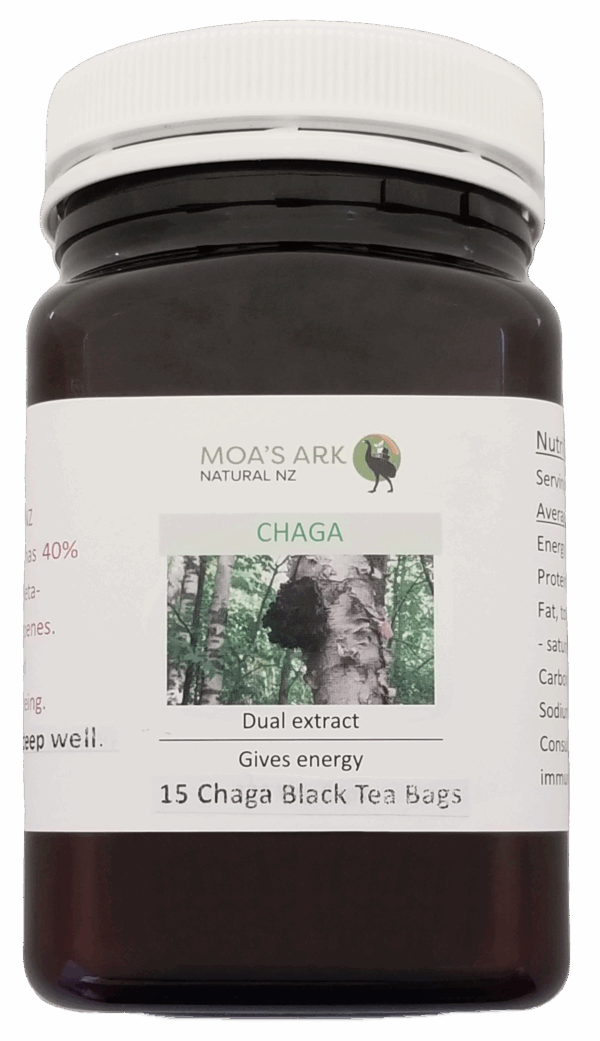 Chaga Tea blended with Black Tea and Vanilla Pod 15 Tea Bags