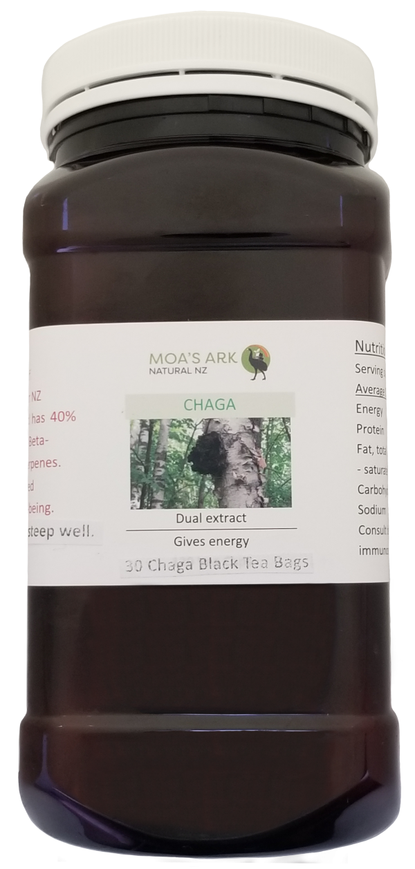 Chaga Tea blended with Black Tea and Vanilla Pod 30 Tea Bags