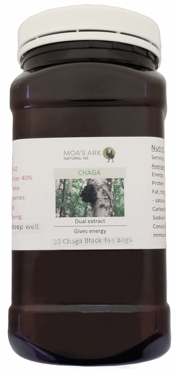 Chaga Tea blended with Black Tea and Vanilla Pod 30 Tea Bags