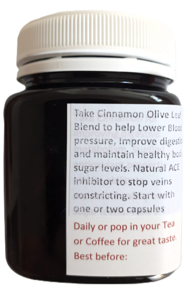 Ceylon Cinnamon Capsules with Olive Leaf Blend Option - Image 6
