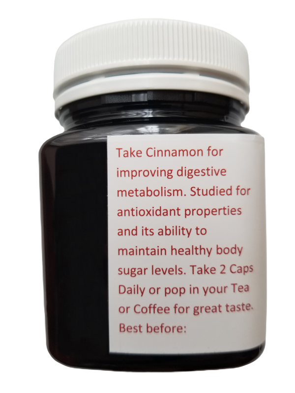 Celon Cinnamon Metabolism and Digestion 120 Capsules - Image 3