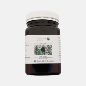 Chaga tea bags with black tea and vanilla - immune-supporting herbal blend
