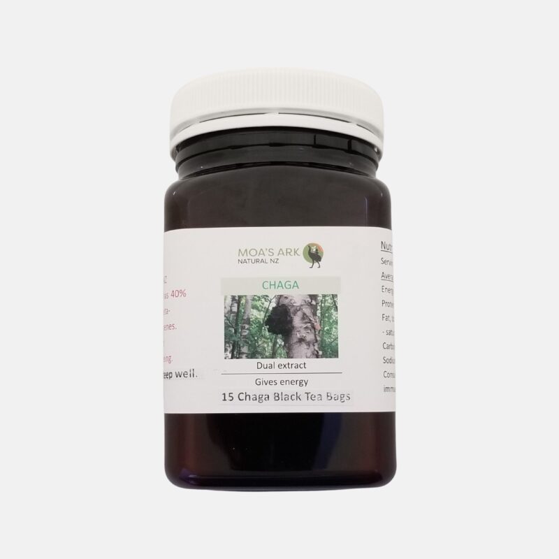 Chaga Tea Blend 1 Chaga tea bags with black tea and vanilla - immune-supporting herbal blend