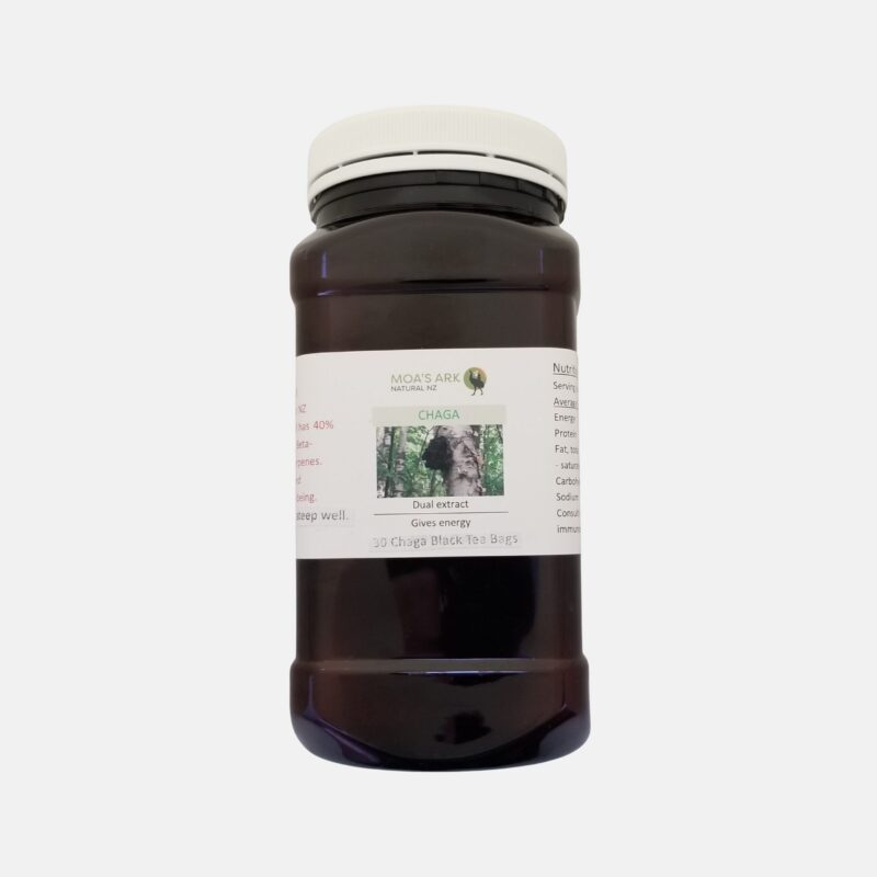 Chaga Tea Blend 5 Chaga tea bags with black tea and vanilla - immune-supporting herbal blend