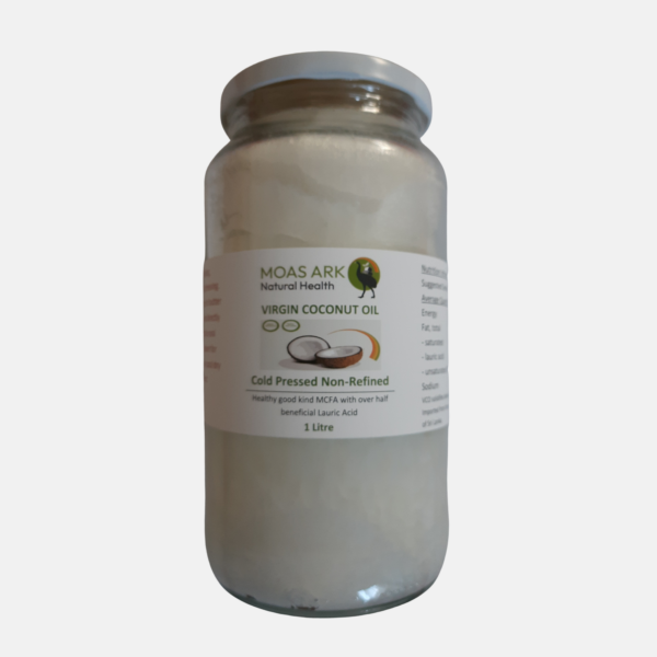 Organic Virgin Coconut Oil 3 Coconut Oil 1L Front Label